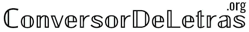 Conversor de letras
